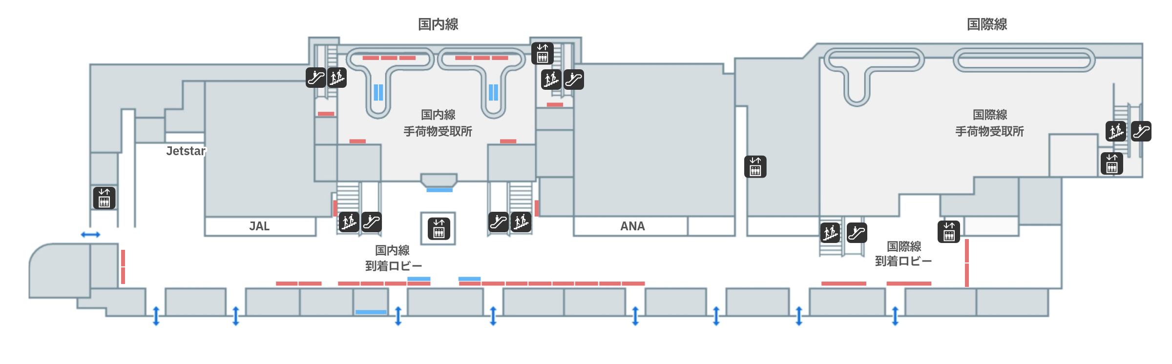 1階の広告媒体配置場所