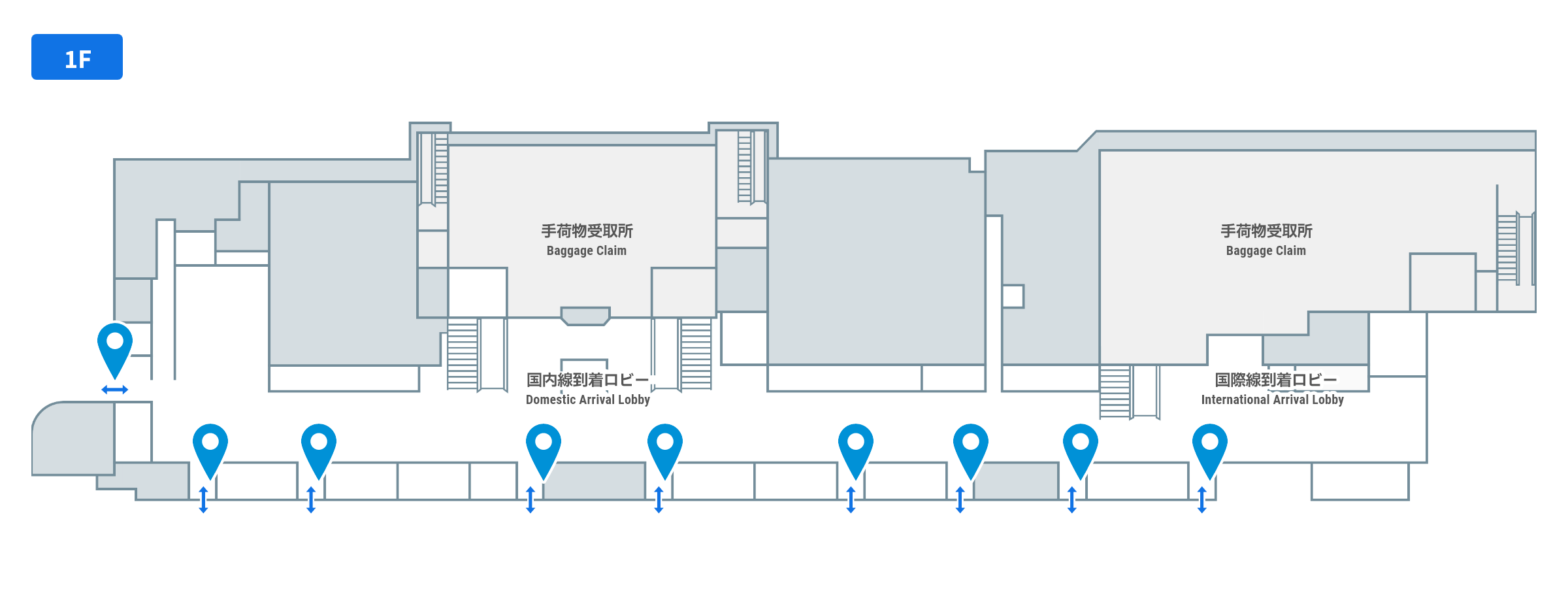 点字案内のフロアガイド