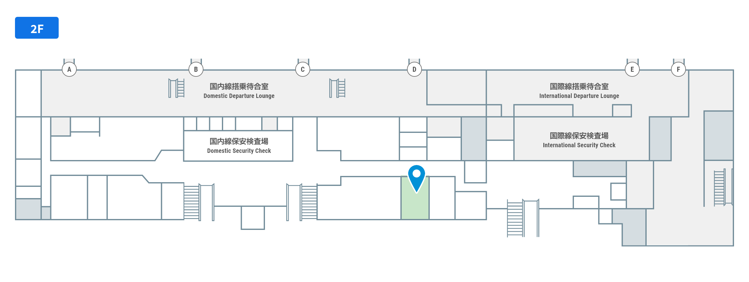 ビジネスラウンジのフロアガイド