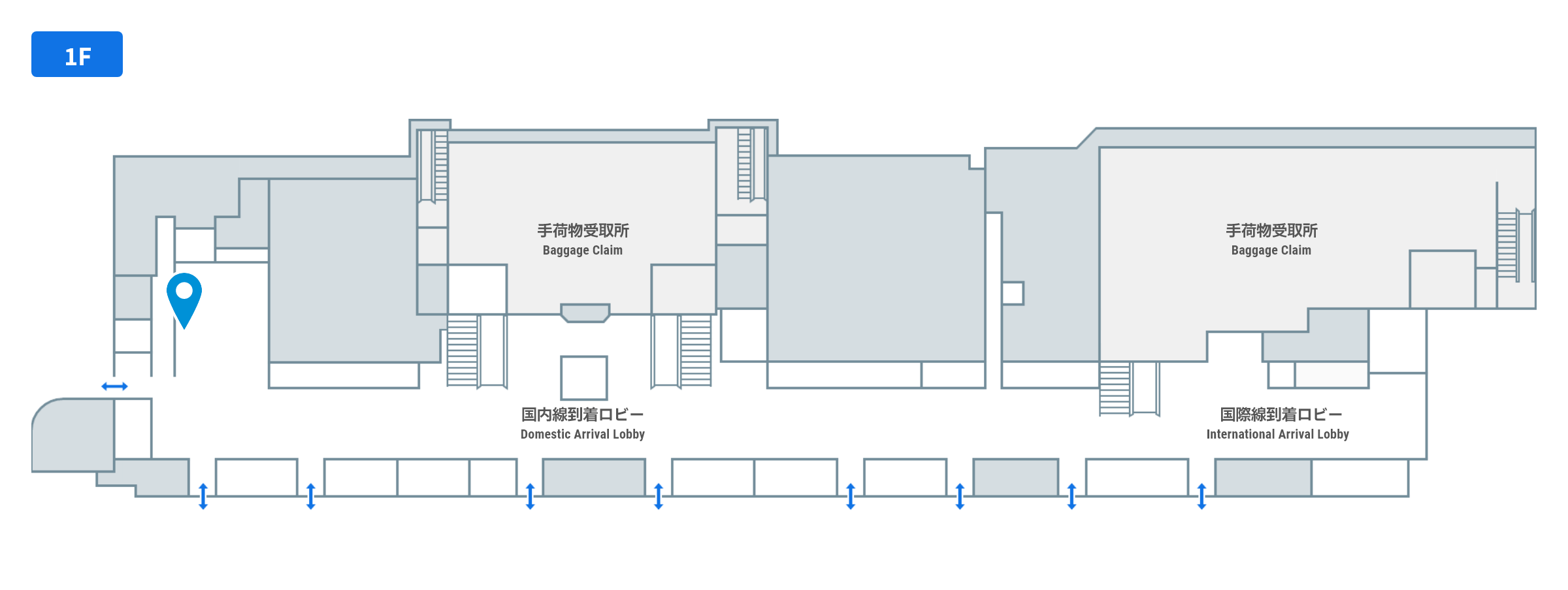 俳句ポストの1階のフロアガイド
