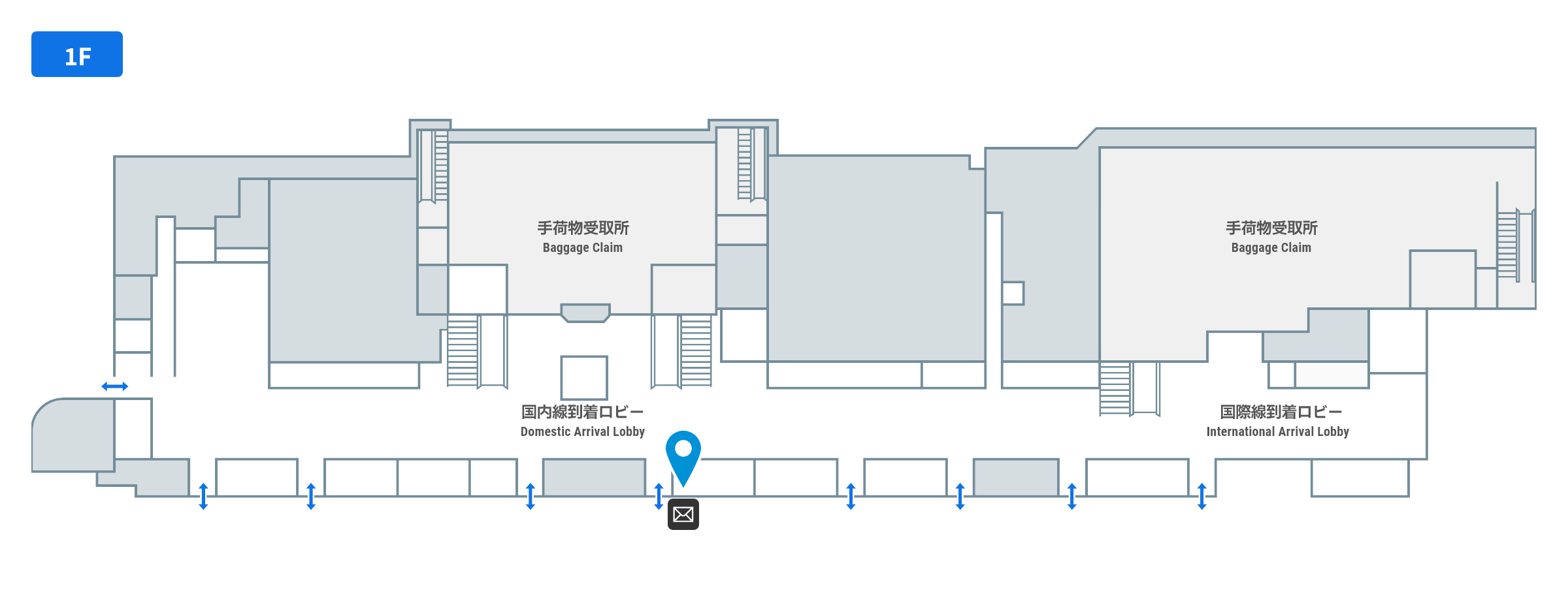 郵便ポストのフロアガイド