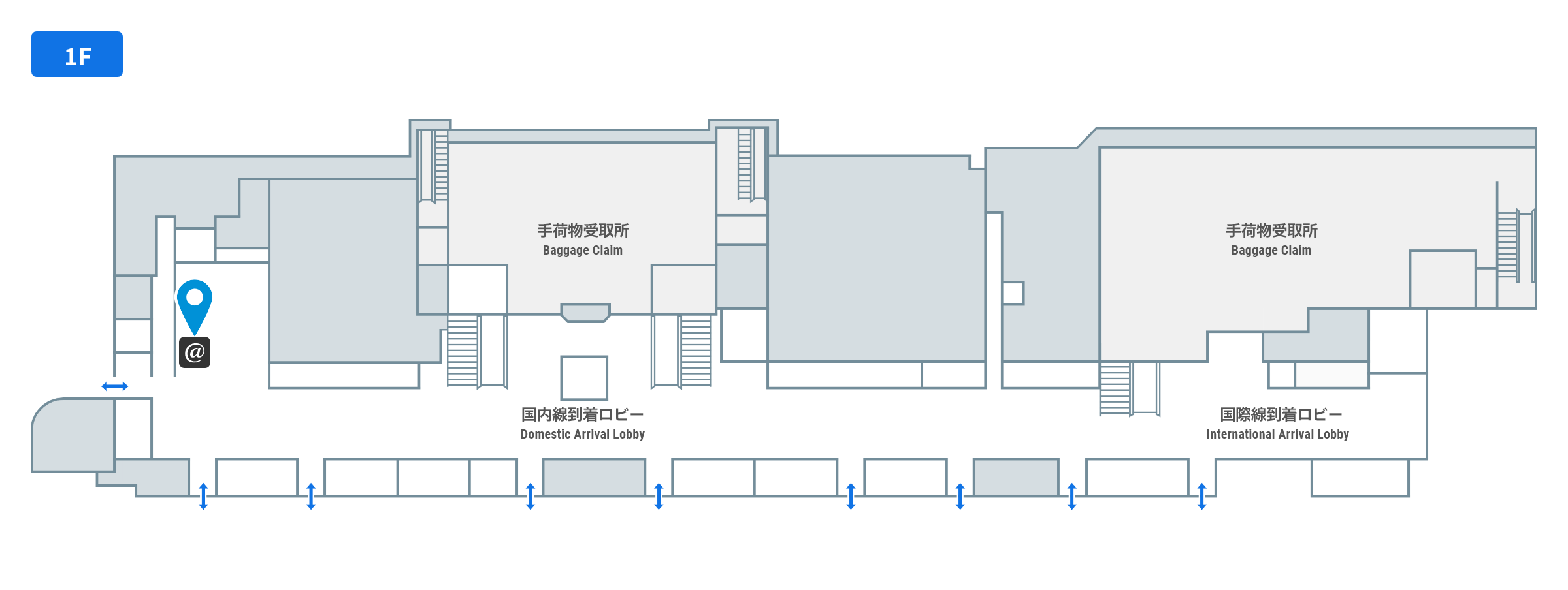 テレワークブースのフロアガイド