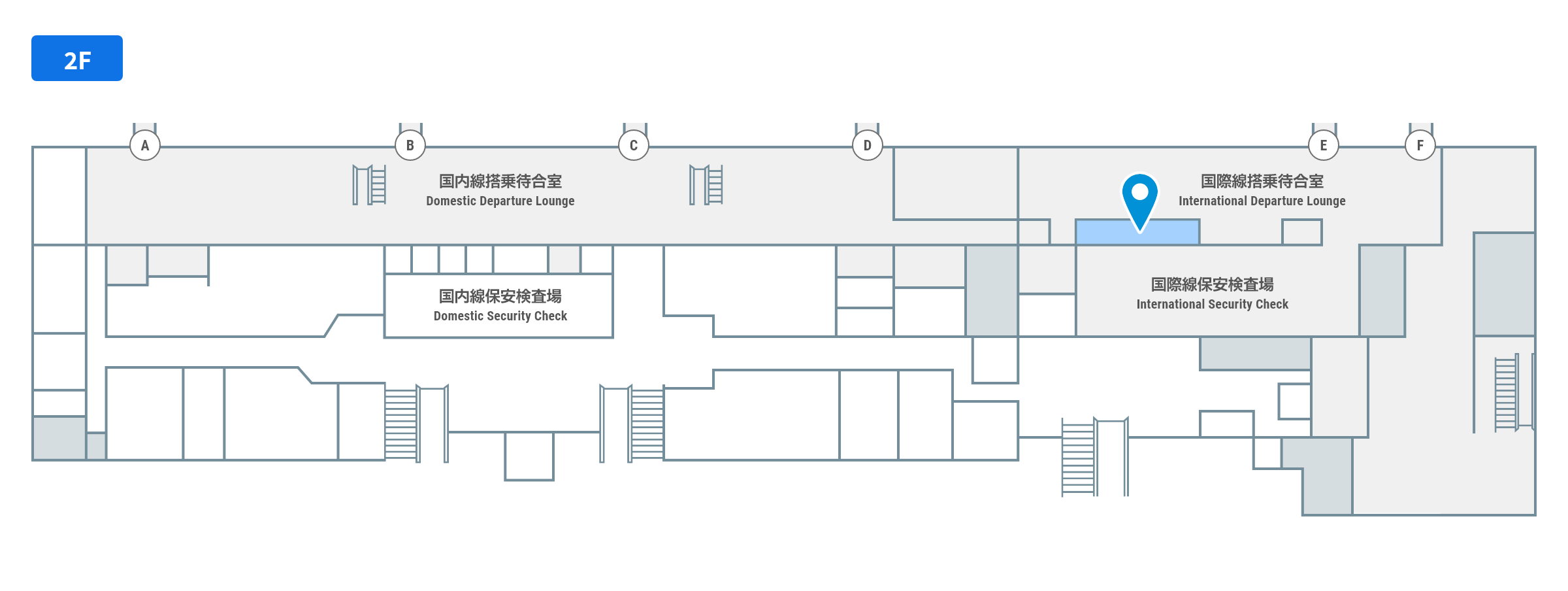 免税店のフロアガイド