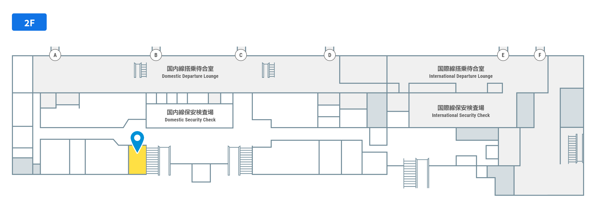 すし処のフロアガイド