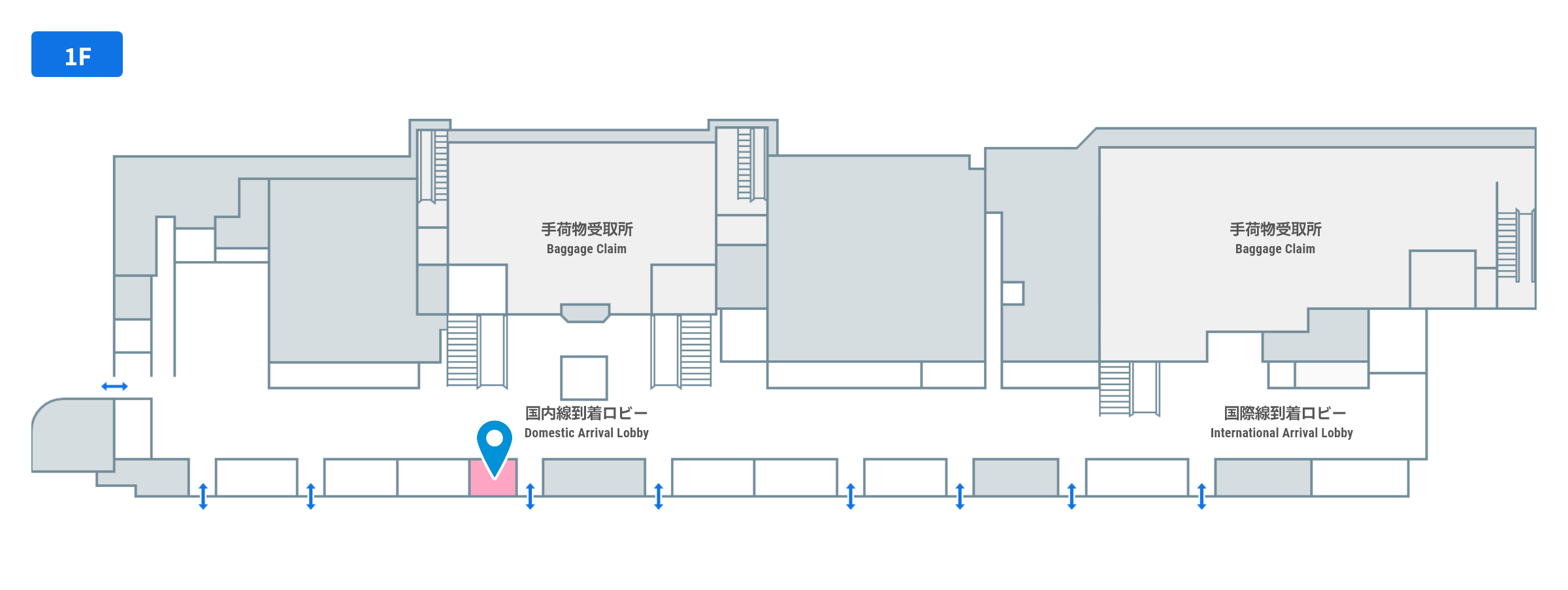記念スタンプのフロアガイド