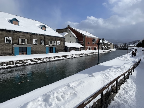 小樽運河雪景色