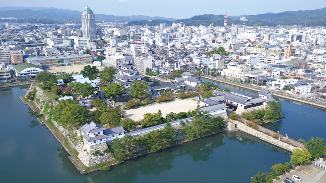 今治城空撮